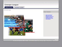 Tablet Screenshot of cowapaleague.org
